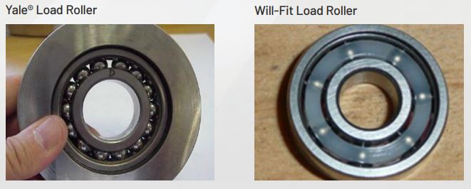 forklift will-fit load roller