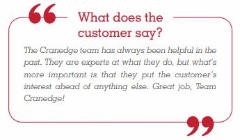 reuse of crane - client testimonial
